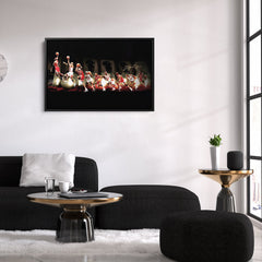 Michael Jordan Evolution Canvas – Chicago Bulls Wall Art Print for Sports Fans