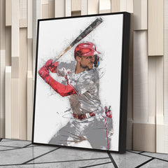Trea Turner Canvas Art – Philadelphia Phillies Wall Decor
