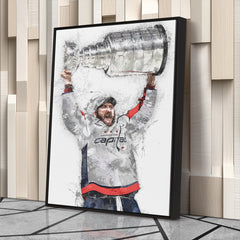 Alexander Ovechkin Canvas Art - Washington Capitals Wall Decor