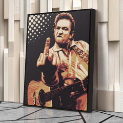 Johnny Cash Canvas – Music Legend Wall Art for Home Decor