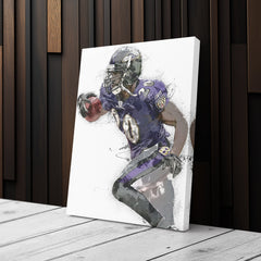 Ed Reed Canvas Art – Baltimore Ravens Wall Decor