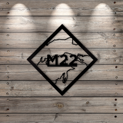M22 The North Loop Metal Sign