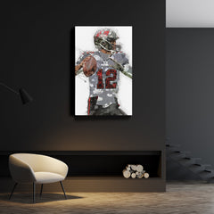 Tom Brady Canvas Art – Tampa Bay Buccaneers Wall Decor