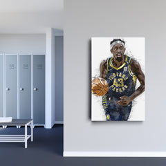 Pascal Siakam Canvas Art – Indiana Pacers Wall Decor