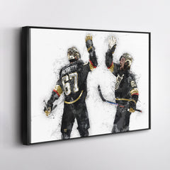 Max Pacioretty & Mark Stone Canvas Art – Vegas Golden Knights Wall Decor