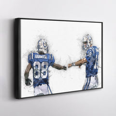 Peyton Manning & Marvin Harrison Canvas Art – Indianapolis Colts Wall Decor