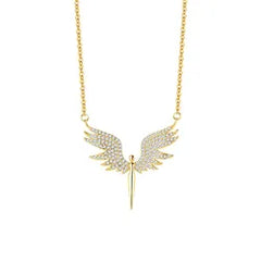 Celestial Guardian Angel Wing Necklace