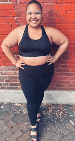 Hero Front‑Closure Sports Bra - Black