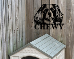King Charles Spaniel Dog Breed Custom Metal Sign
