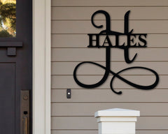 Last Name Custom Metal Sign