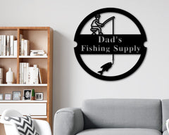 Fishing Name Custom Metal Sign