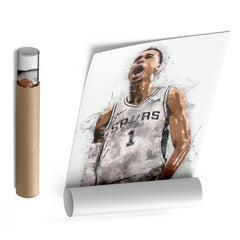 Victor Wembanyama Canvas Art – San Antonio Spurs Wall Decor